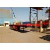 Buy cheap 3 Axle Steel Flatbed Semi Trailer For Shipping 40ft Container Transport from wholesalers