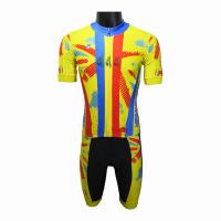 Buy cheap Cool Style Yellow Short Sleeve Trek Cycling Clothing , Mens Cycling Skinsuit product