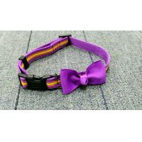 Buy cheap Eco Friendly Bowtie Reflective Polyester Dog Collar product