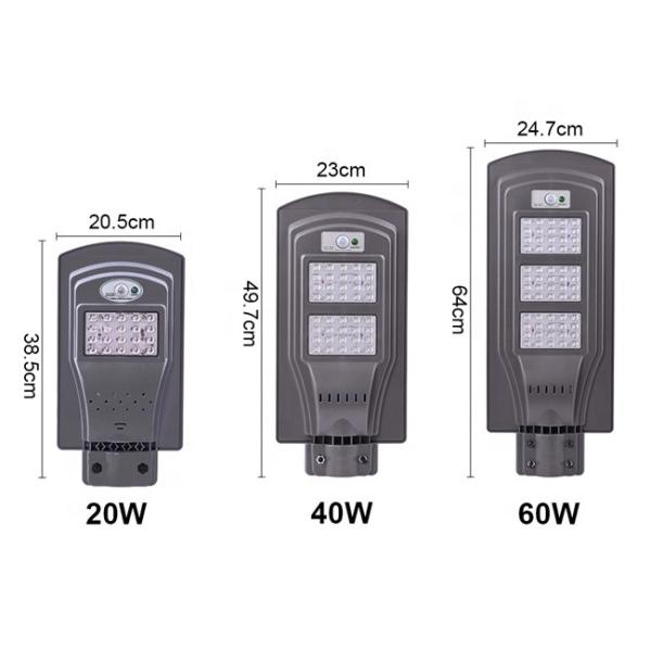 Buy cheap Super Brightness Solar LED Street Lights High Efficiency 20W 40W 60W from wholesalers