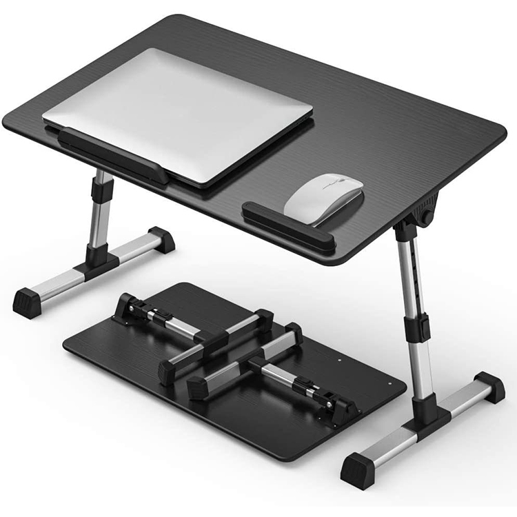 Modern CEO Office Desk Table White Color Laptop Desk Manual Folding Sit Standing Study Table