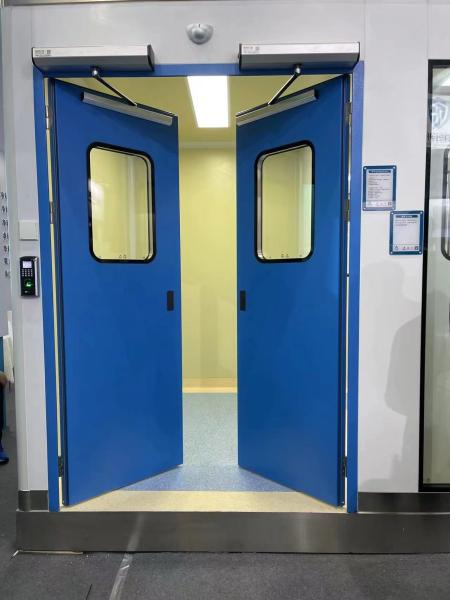 Buy cheap Fireproof Steel Double Cleanroom Door ，Hospital Emergency Door GMP Standards from wholesalers