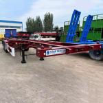 Buy cheap TITAN Tri Axle 40/60/80T Shipping Container Chassis Transport Skeletal Trailer for Sale from wholesalers