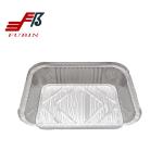 1.8lbs Rectangular Foil Trays 220x160mm Oil Resistance