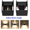 Buy cheap Up down lighting wall surface mount wall bracket light led wall lights white black housing 2*3W 2*5W from wholesalers