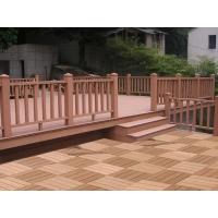 Buy cheap Anti Corrosion Composite Plastic Fence Panels Red Brown Plastic Deck Railing product