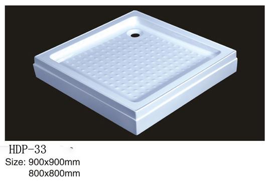 Buy cheap Acrylic shower tray, shower basin,acrylic shower base HDP-33 900X900,800X800 from wholesalers