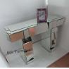 Buy cheap Artificial Mirror Furniture Set Angled Facet Glass Mirrored Stand Desk from wholesalers