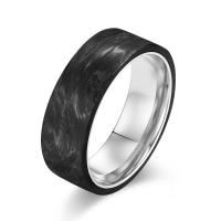 Buy cheap Gold Powder Forged Carbon Fiber Wedding Bands Perfect Gift for Men's Jewelry product