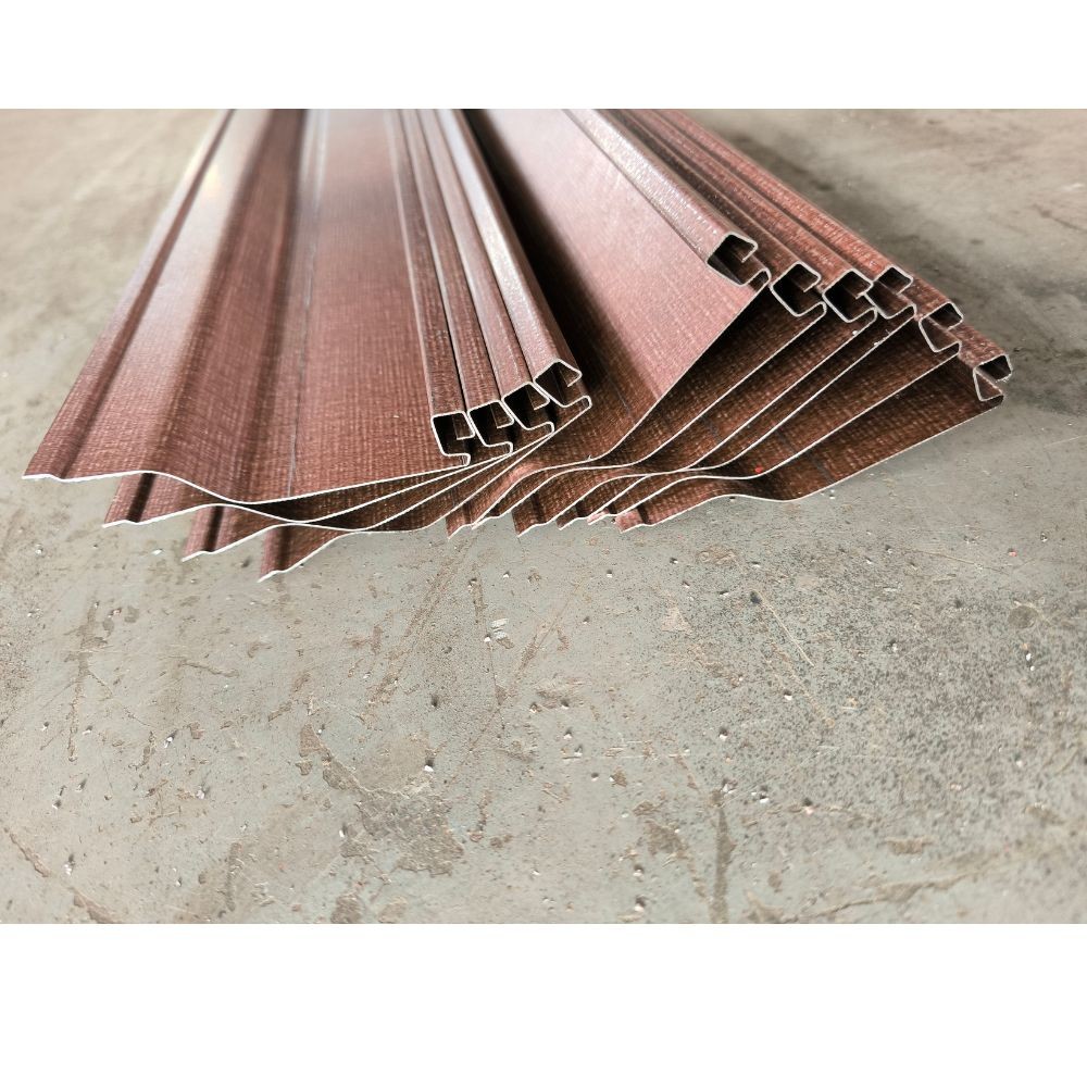 0.7-1.2mm Galvanized Steel Metal Shutter Bottom Roll Forming Machine with Stop Saw Cutting