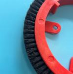 Krantz K10 Brush Wheel Stenter Parts Red Plastic Body Black Nylon Hair Brush