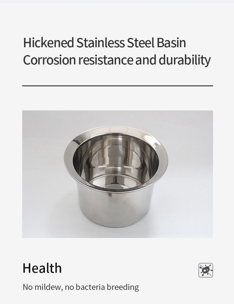 290mm Top Dia Stainless Steel Feeding Bucket For Calf Shelter With 6L Volume