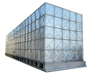 Buy cheap Modular Sectional Steel Water Tanks Tower Water Reservoir Tank Hot Dipped Galvanized from wholesalers