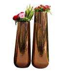 Quality stand planters cylindrical round metal flower pots