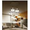 Buy cheap 70W-130W Pendant Lightings And Hanging Restaurant Lamp Three LED White Color Crystal from wholesalers