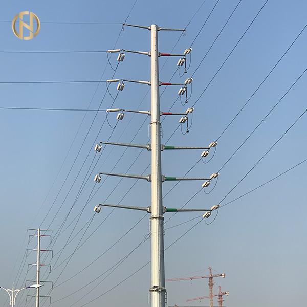 Buy cheap Dodecagon Electrical Steel Utility Pole Hot Dip Galvanized 32m 110FT from wholesalers