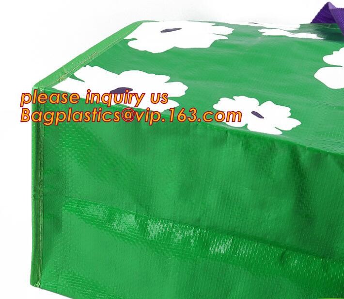 Factory custom recyclable folding laminated pp non woven bag shopping with heat transfer printing non woven fabric carry