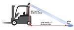 Cree Blue Spot Forklift LED Warning Lights , 8W High Intensity Safety Light