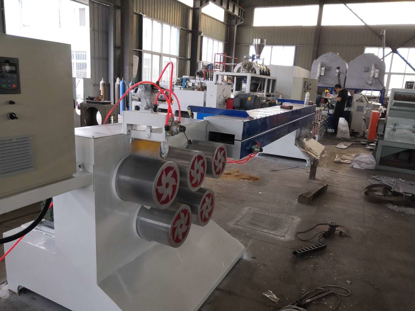 Durable PP Strap Production Line , Packaging Band Production Line For Steel Industry