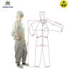 Buy cheap SGS White Blue 0.35kg 10000 Class Cleanroom ESD Smock from wholesalers