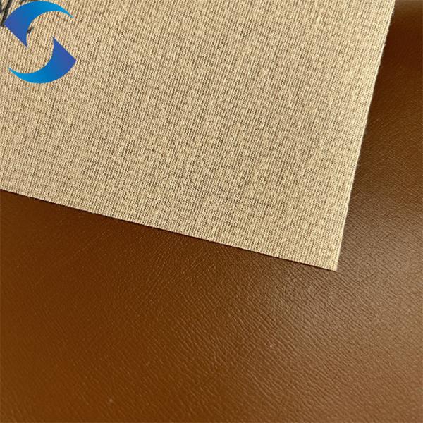 PVC Leather Fabric with Soft or Hard Hand Feeling Faux Synthetic Artificial