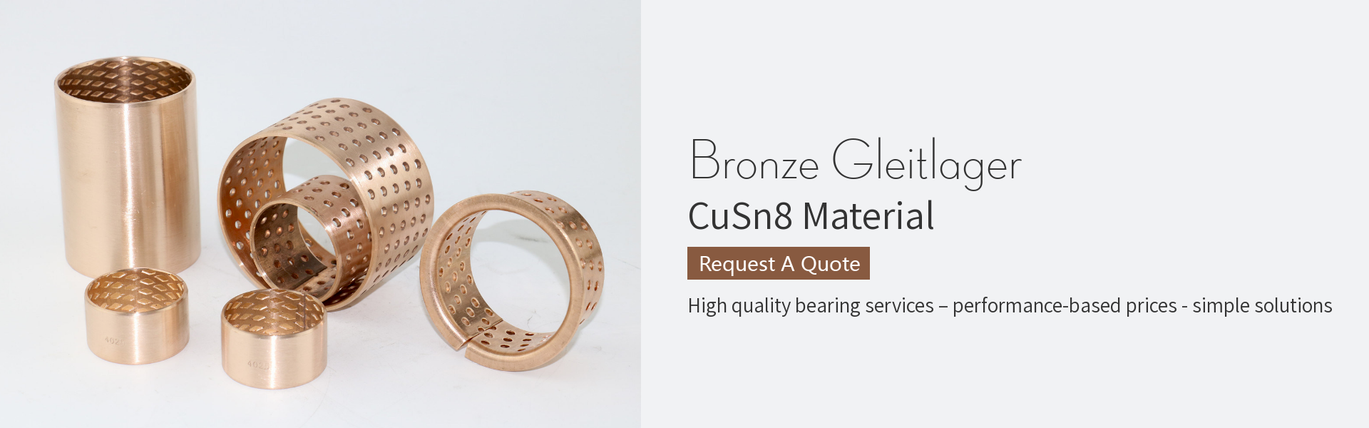 CUSN8 Bronze Gleitlager