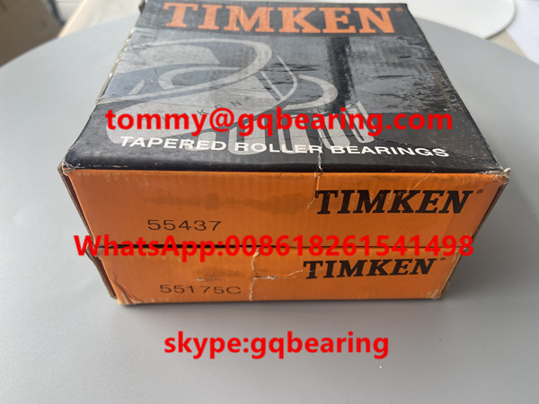 Chrome Steel Tapered Roller Bearing TIMKEN 55175 / 55437 Inch Dimension