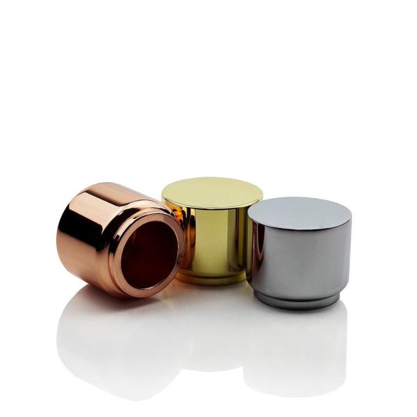Buy cheap Golden Aluminum Customized Logo Perfume Caps In Various Colors from wholesalers