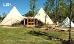 Outdoor Large Tipi Tent For Glamping Canvas Camping Tent