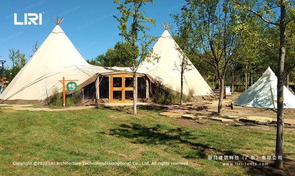 Buy cheap Outdoor Large Tipi Tent For Glamping Canvas Camping Tent from wholesalers