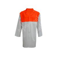 Buy cheap Food Dust Safety Protective Clothing Two Tone Color With Metal Snaps product
