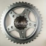 1045 Steel Heattreatment Endurance Motorcycle Sprockets kits Black and Silver