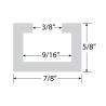 Buy cheap 3M-6M Extrusion Aluminum Profiles 6063 Aluminium C Profile from wholesalers