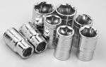 Steel Hexagonal Sleeve Double Imperial Hex Socket Set Auto Repair Tools