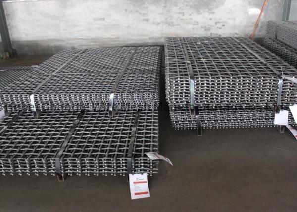 Buy cheap Petrochemical 65Mn Flat Topped Crimped Quarry Screen Mesh from wholesalers
