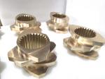 Diameter 150mm Extruder Machine Parts Screw Element Aluminium Bronze Material