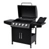 Buy cheap 5 Burner Smokeless Propane Gas Outdoor Camping Bbq Cooking Oven Grill with Rotisserie from wholesalers