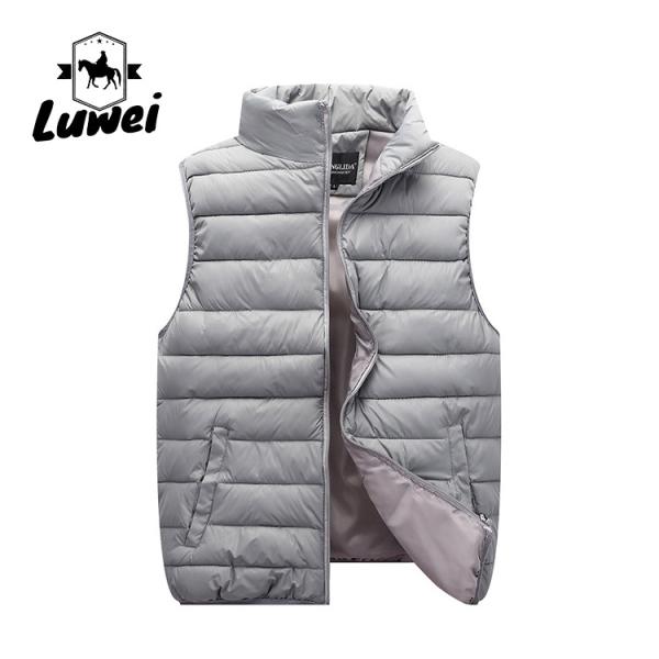 2022 Custom Lightweight Waistcoat Warm Bubble Utility Sleeveless Vest Mens