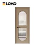 Reinforced Narrow Stile Storefront Door Swing Exterior Wood Door With Glass