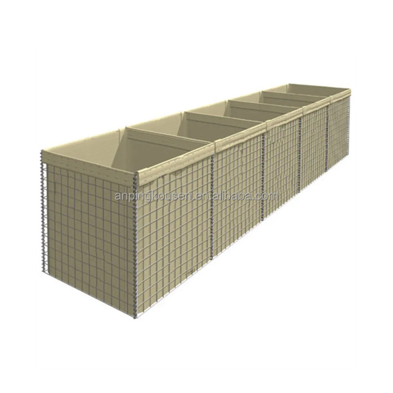 Defensive Fence Wall Welded Mesh Galvanized Gabion Basket for Emergency Flood Barrier