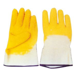 Buy cheap Open Back Latex Coated Gloves Half Coated Latex Builders Gloves product