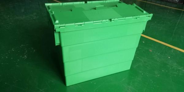 Buy cheap Deeper 600*400*462 mm Plastic Attached Lid Containers With Customized Logo from wholesalers