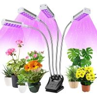 Buy cheap Aluminum 4head Clamp On Led Grow Light Fixture 96W With LCD Screen product