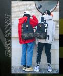 New handsome men's business backpack travel letters Joker computer bag fashion
