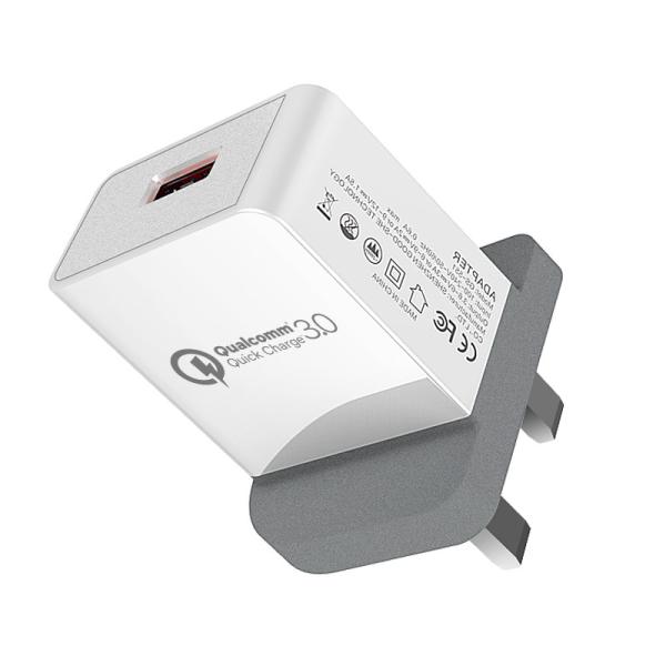 Buy cheap Single Ports 18W QC3.0 Cell Phone Charger Adapter from wholesalers