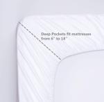 3pcs Luxury Softest 1500 Thread Count Egyptian Fitted Bed Sheet for Hospital