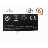 Buy cheap Back Ground Custom Logo Print Sticker Labels Synthetic Paper Black Color product