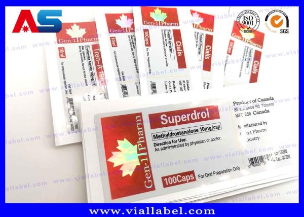 Buy cheap 2ml / 5ml / 15ml / 20ml 10ml Vial Labels Laser Custom Hologram glass vial labels from wholesalers