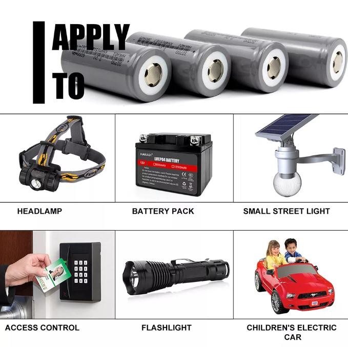 32700 6000mAh 3.2 V LiFePO4 Battery Cell High Performance For Electric Vehicle