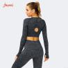 Buy cheap Camo Printing Long Sleeve Crop Top And Legging SGS Seamless Workout Sets For Women from wholesalers